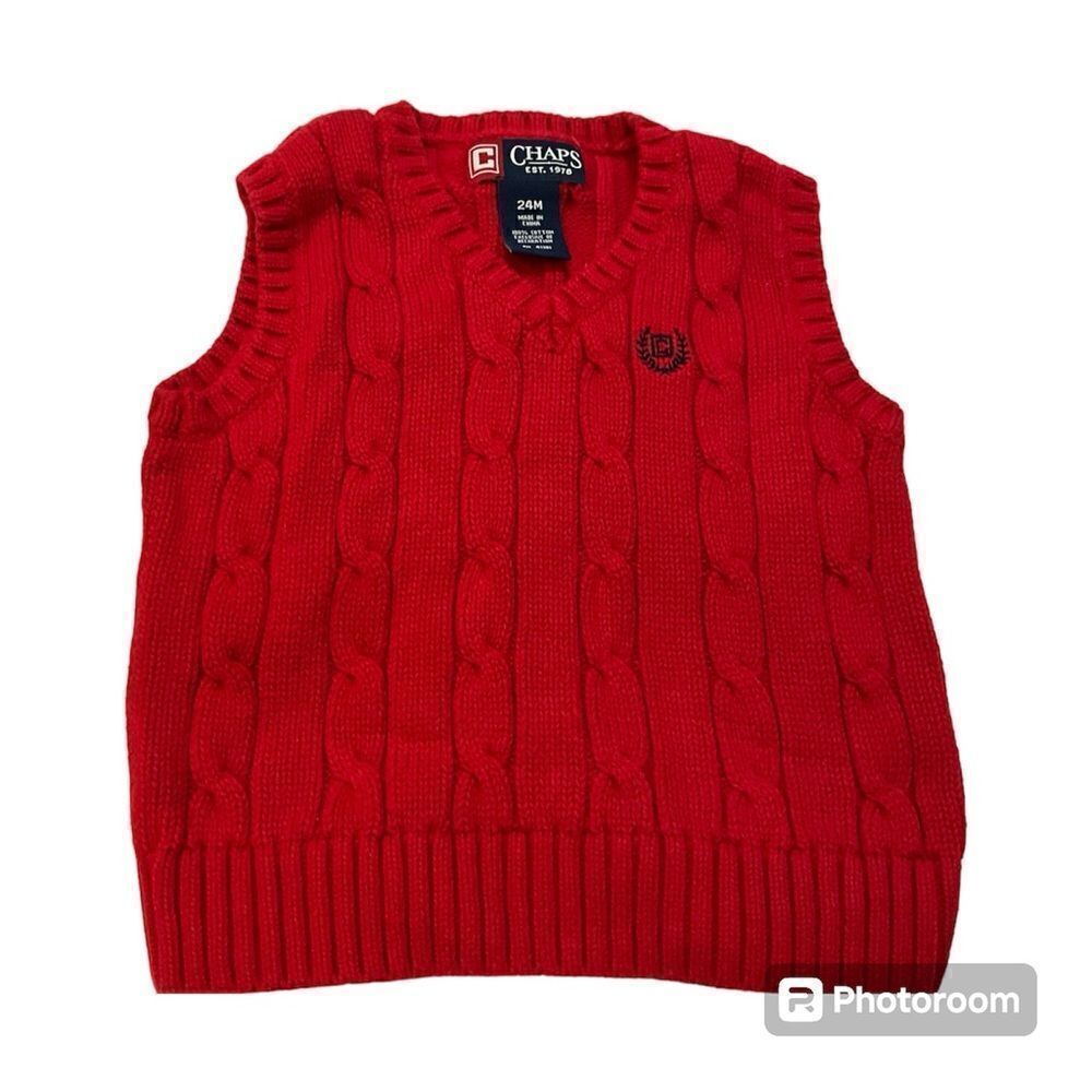 🌼🌼Chaps 24M red sweater Preloved🌼🌼